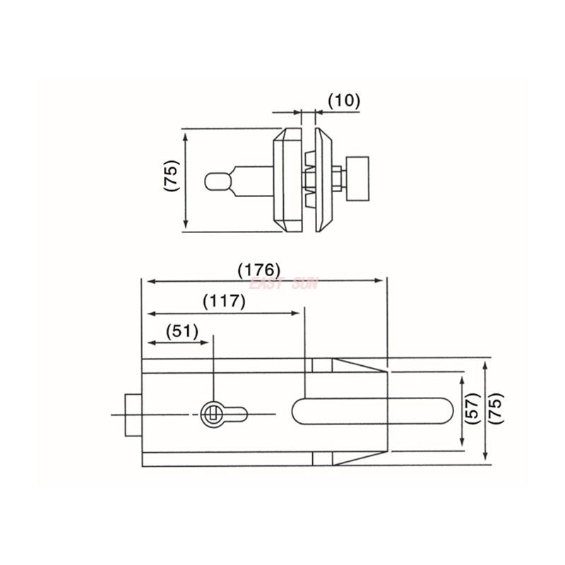 GHL-004A-Glass Door Locks