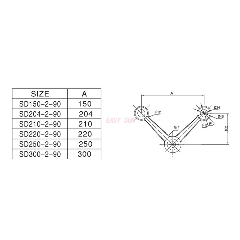 SD-204-2-90-Spider Fitting