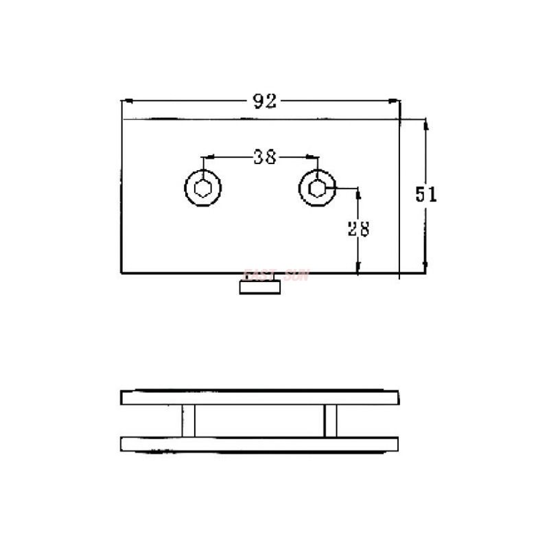 hinged frameless door with clear glass