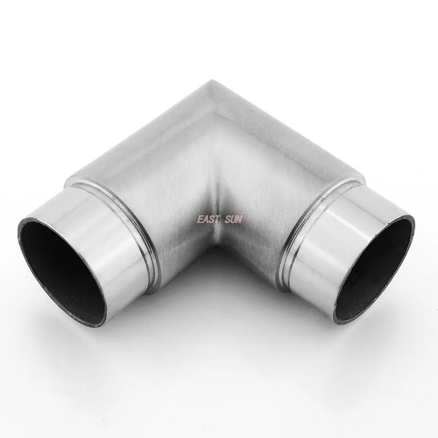 Stainless Steel 90 Degree Handrail Tube Elbow Pipe Connector for Staircase Railing