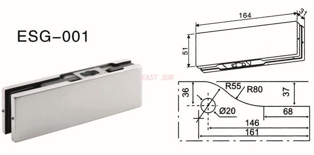 Dorma Patch Fittings Pivot Door ESG-001