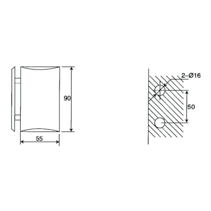 ESH-227-Shower Door Hinges