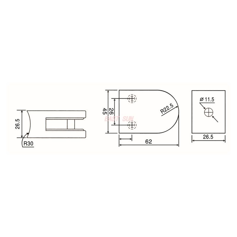 GBF-001R-Handrail Fittings