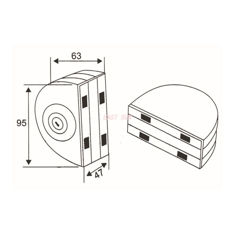 GHL-006-Glass Door Locks
