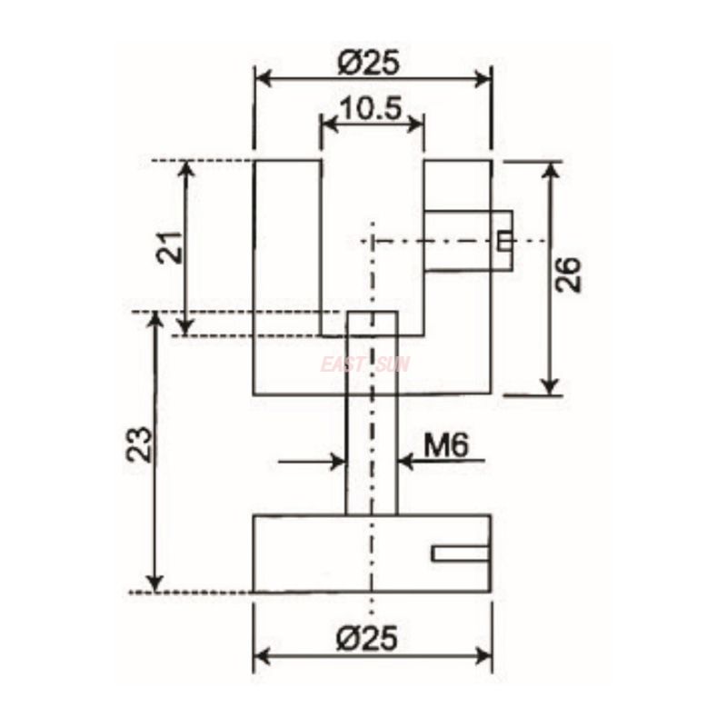 90 degree wall to glass clamp 