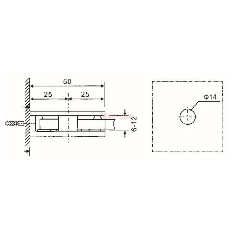 glass brackets clamps