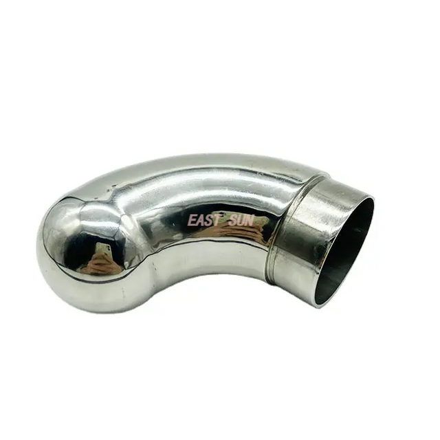  Elbow Balustrade Fittings Handrail End Cover for Railing Handrail Pipe