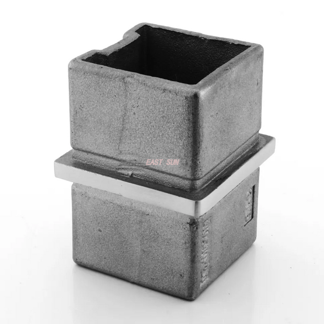 Staircase Railing Fittings 304 316 Stainless Steel Handrail Connector for Square Tube