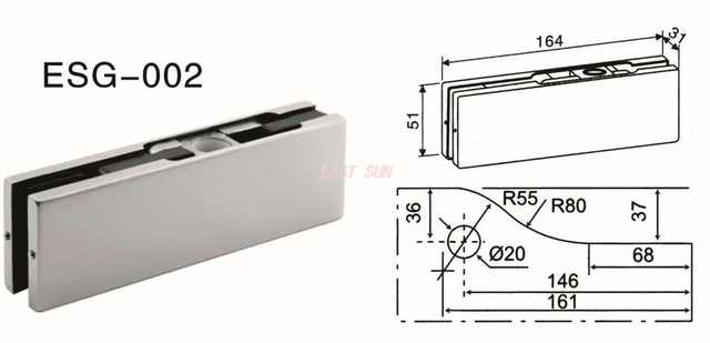 Dorma Patch Fittings Pivot Door ESG-002