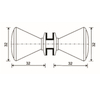 GDK-42- shower door knob