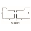 GDK-15- shower door knob