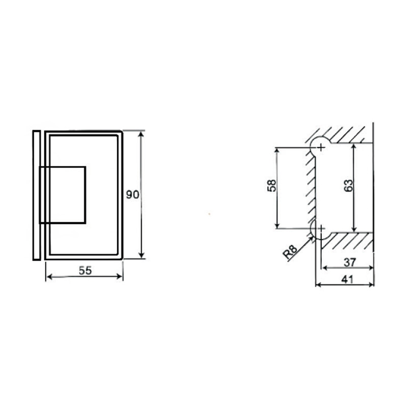 ASH-211-Adjustable Shower Hinges