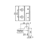 RSH-401L-Brass Self-Rising Hinges