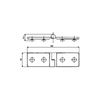 ESD-1002-Brass Self-Rising Hinges