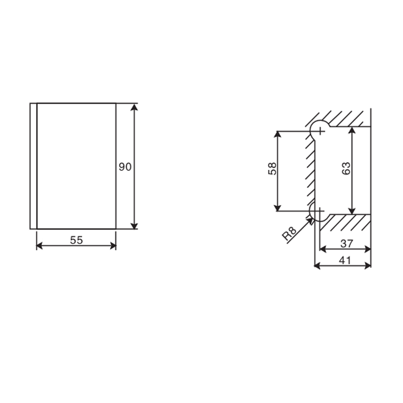ESH-206-Shower Door Hinges