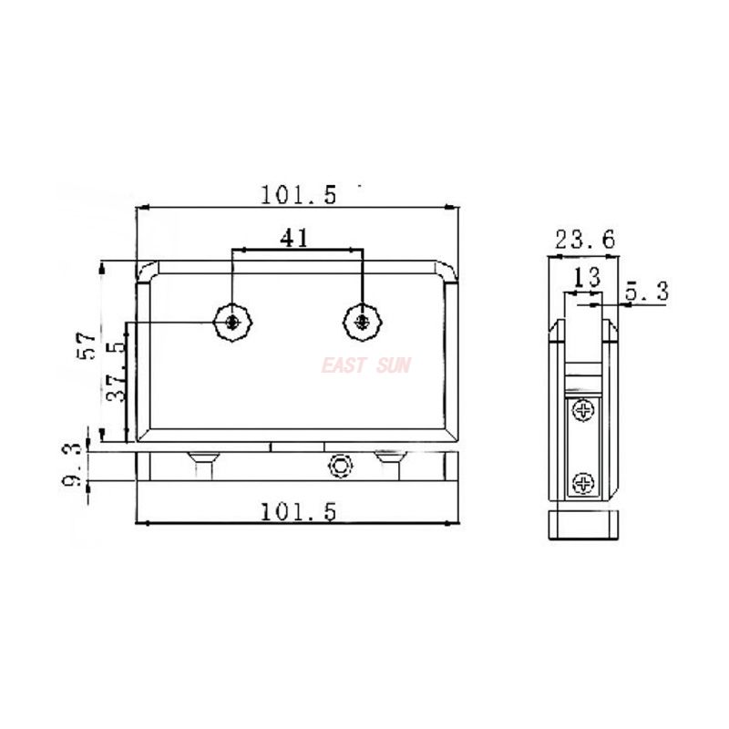 frameless hinged glass doors