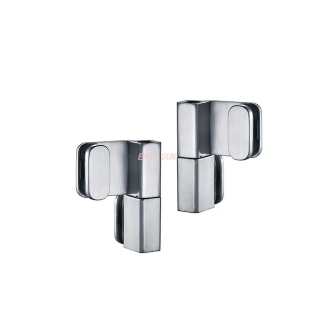 SUS304 Stainless Steel Toilet Cubicle Partition Hardware Glass Bathroom Door Hinge