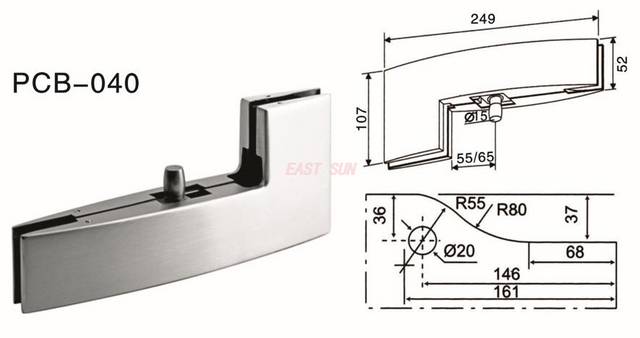 Patch Fittings Pivot Door Dorma PCB-040