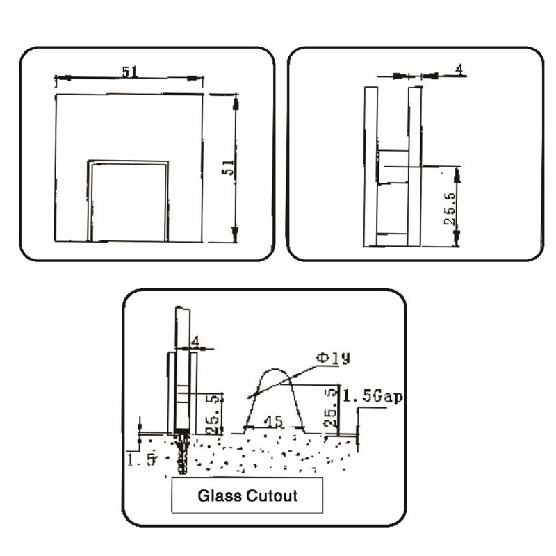 GBF-2001A-Glass Clamps