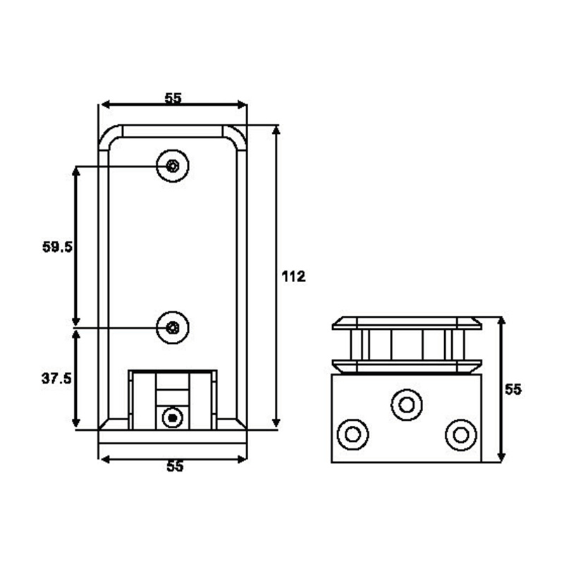 ASH-605-Adjustable Shower Hinges