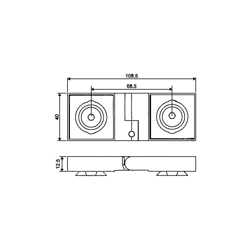 ESD-1003-Brass Self-Rising Hinges