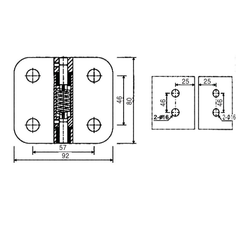 ESH-763-Shower Door Hinges