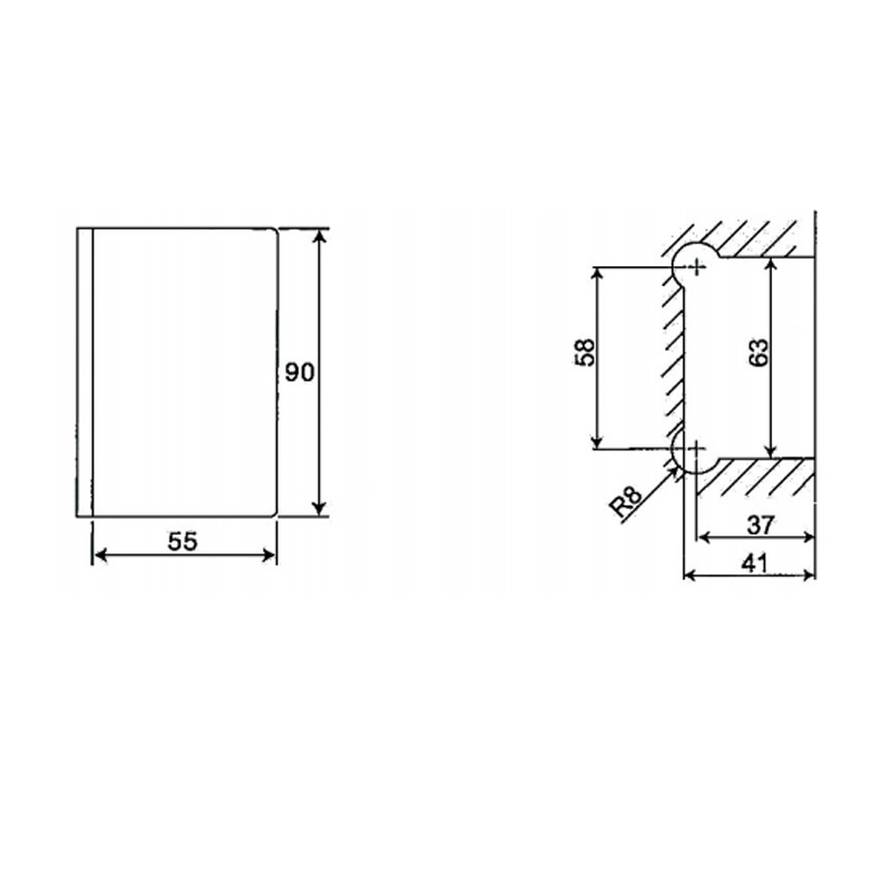 ESH-216-Shower Door Hinges