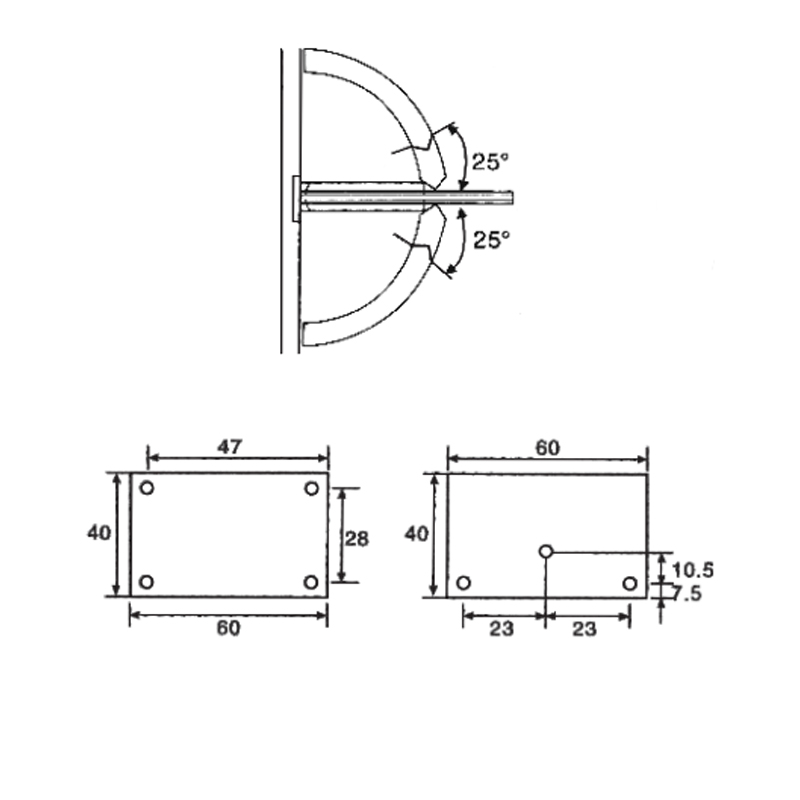 ESH-325-Shower Door Hinges