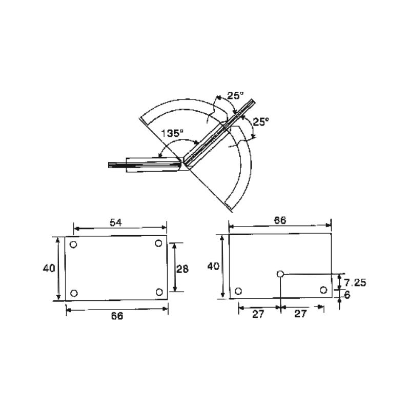 ESH-422-Shower Door Hinges