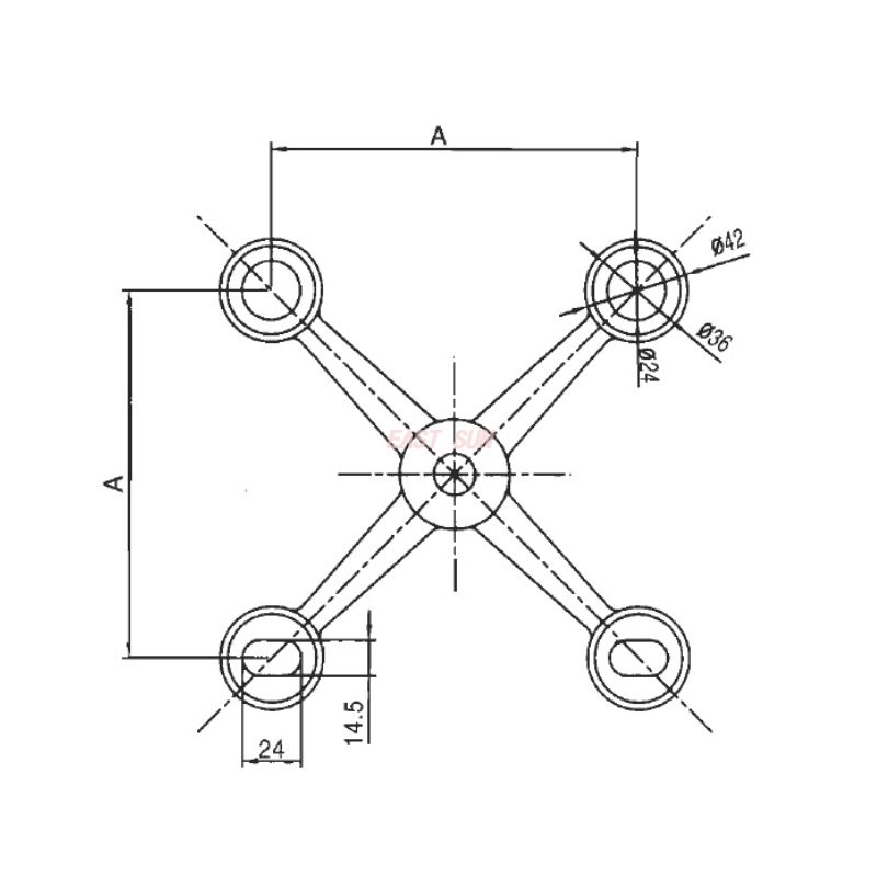 SD-150-4R-Spider Fitting