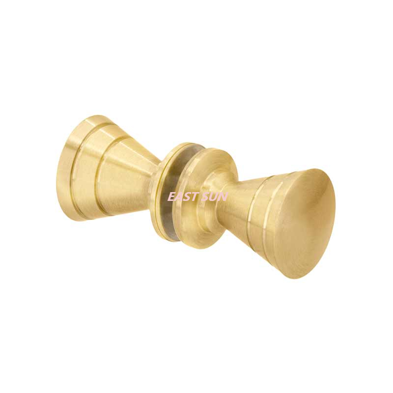 Polished Chrome Ribbed Bow-Tie Style Back-to-Back Knobs