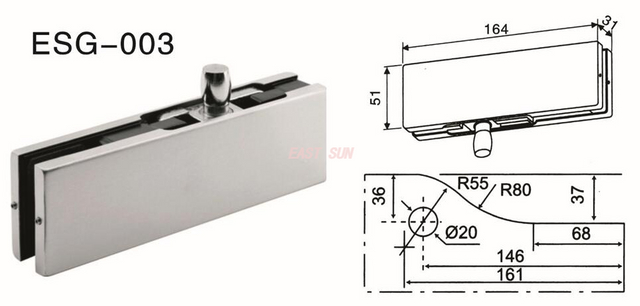 Dorma Patch Fittings Pivot Door ESG-003
