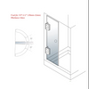 Brush Finish 90 Degree Wall To Glass Shower Door Hinge for 1/2″ – 3/8″ Glass 