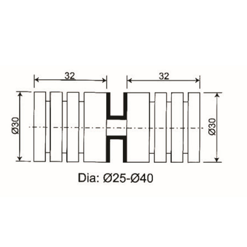 GDK-09- shower door knob