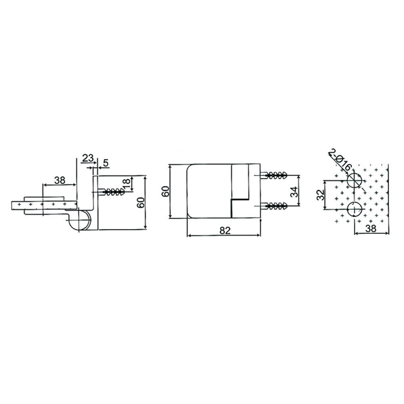 ESH-611-R-Brass Self-Rising Hinges