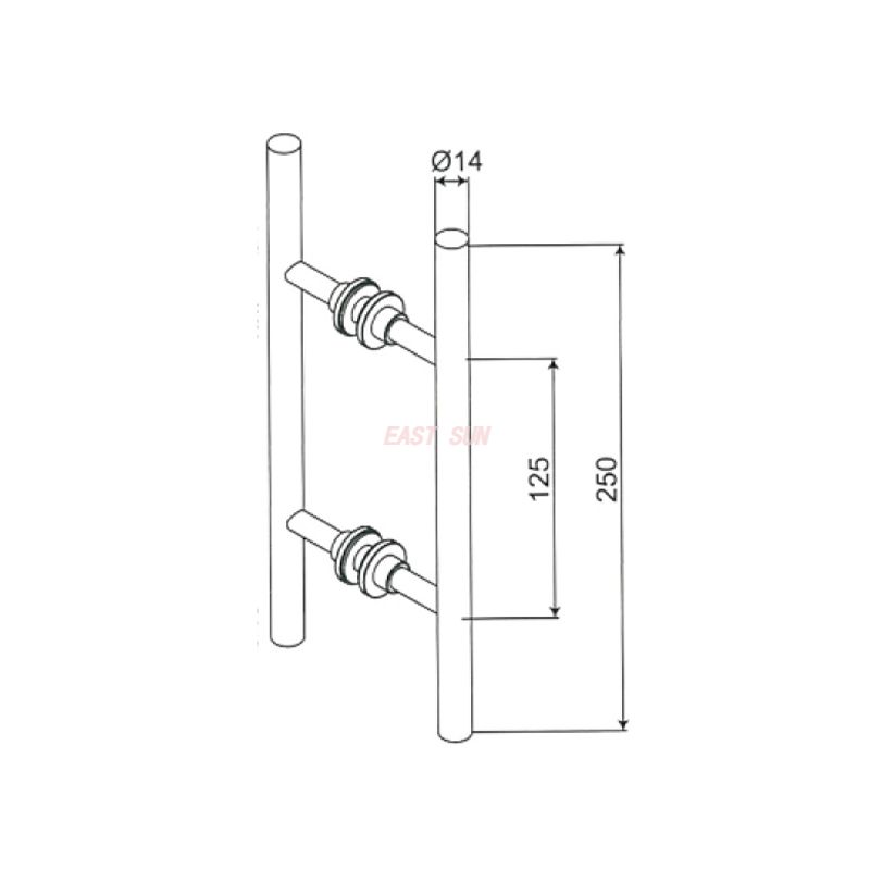 PD-002-Shower Door Handles