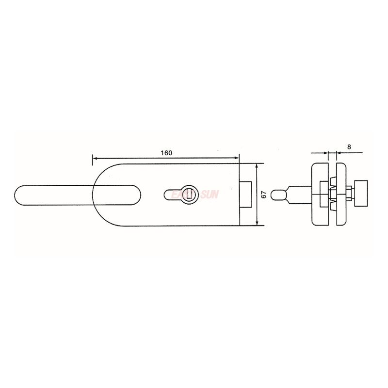 GHL-021A-Glass Door Locks