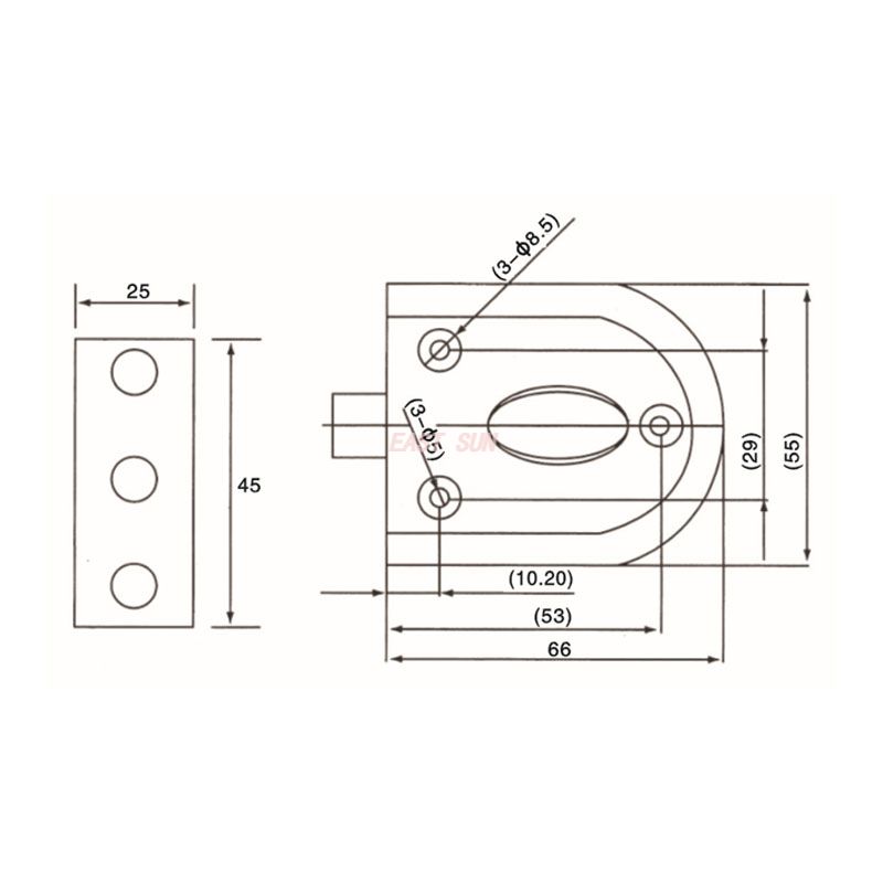 GHL-007S-Glass Door Locks
