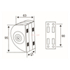 GHL-005S-Glass Door Locks
