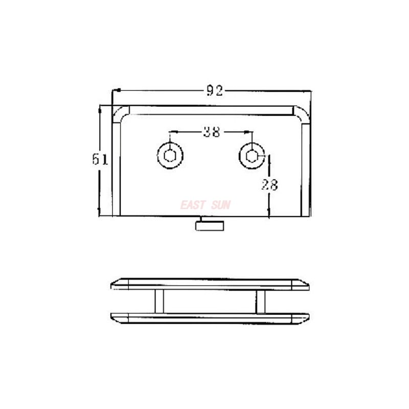 offset pivot hinge for glass door