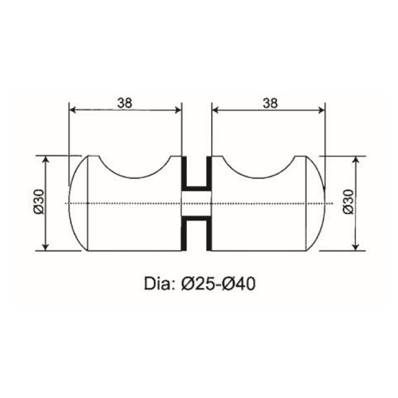 GDK-05- Shower Door Knob
