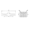 ESH-710-Shower Door Hinges