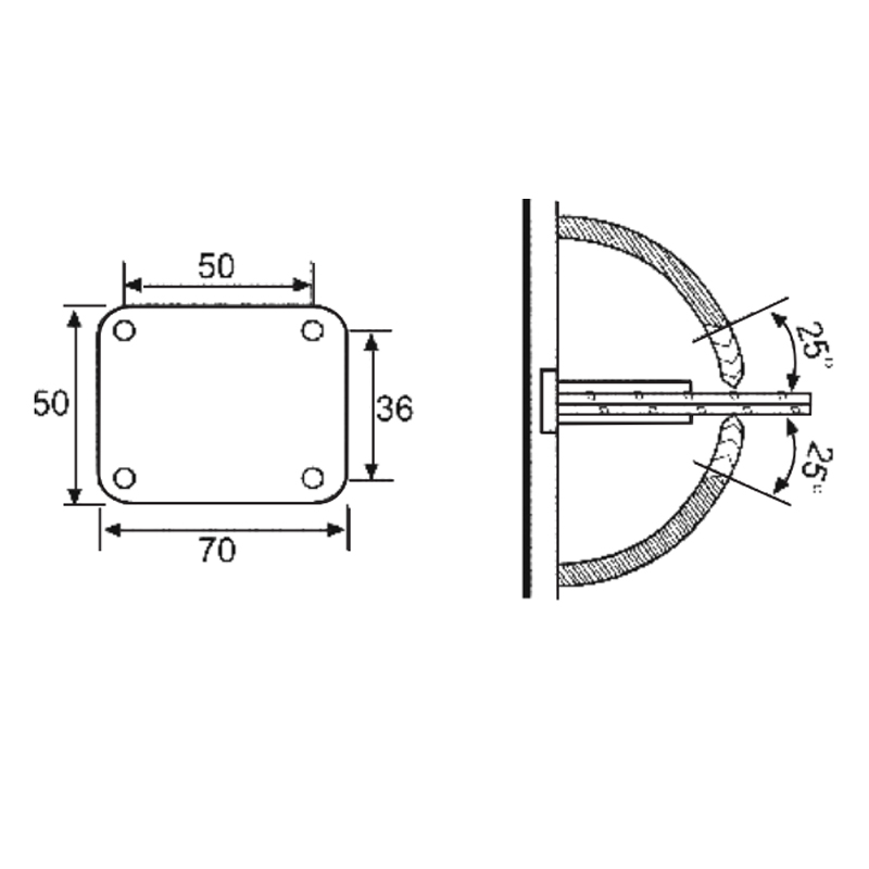 ESH-511-Shower Door Hinges