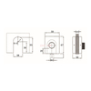 GHL-002S-Glass Door Locks