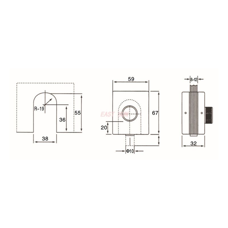 GHL-002S-Glass Door Locks