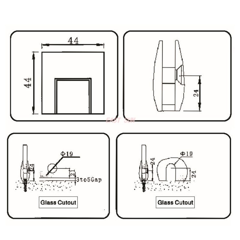 aluminum glass clamps 