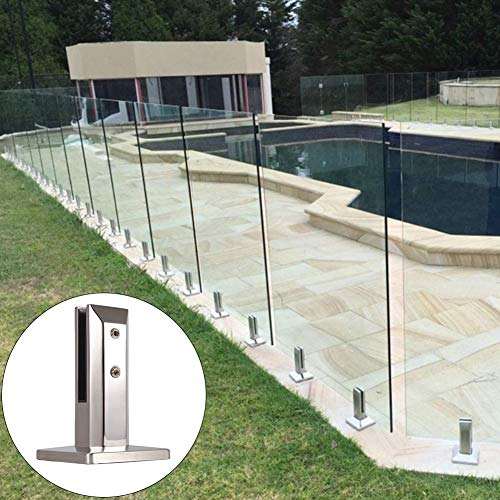 Architectural railings- Balustrade Railing Balcony clamp frameless square Glass Spigots Pool Fence Spigot