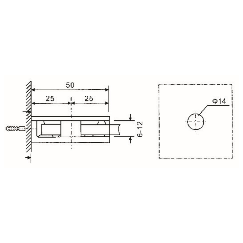 GBF-841-Glass Clamps