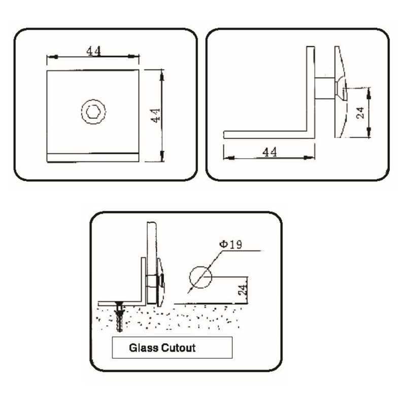 GBF-4003-Glass Clamps