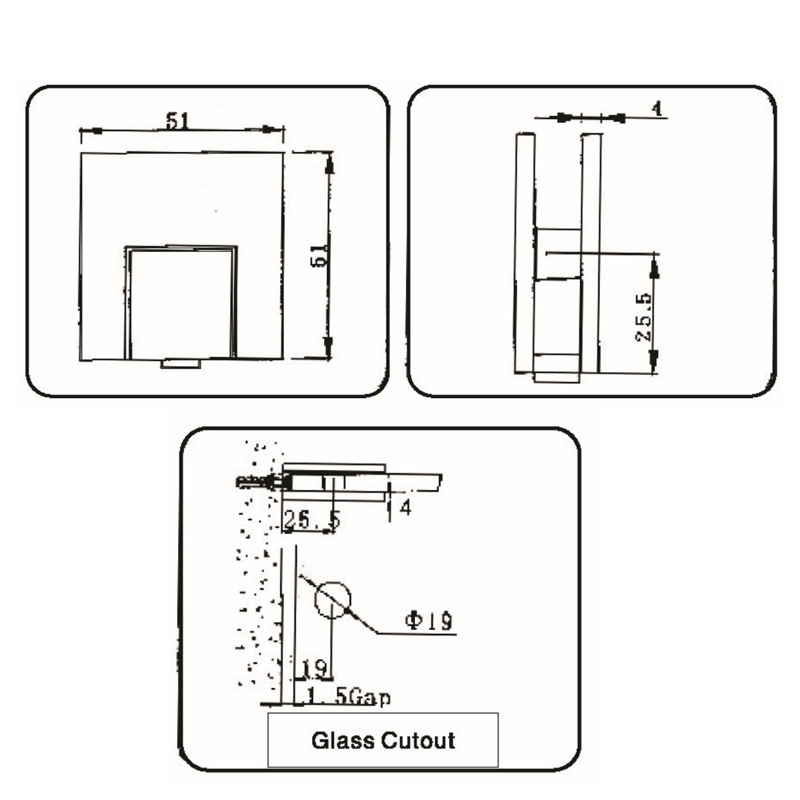 GBF-2001B-Glass Clamps